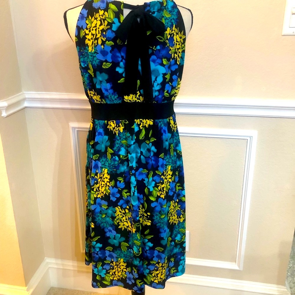 Hawaiian Halter Dress Size Small. island blue/green. soft! Excellent condition! - Picture 3 of 6